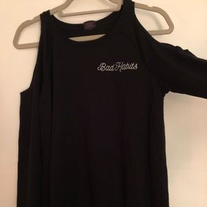 Black long sleeve sweater